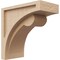 Ekena Millwork 6"W x 12"D x 12"H Classic Viola Rough Cedar Woodgrain TimberThane Corbel, Primed Tan CORUR06X12X12VIORCPR - alternate 1